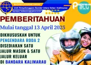 Pengelola Bandara Lakukan Penyesuaian Jalur Masuk Dan Keluar Kendaraan Di Lingkungan Bandara Kalimarau