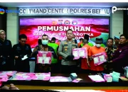 Polres Berau Musnahkan 1,8 Kg Sabu Dan Ganja Dari 12 Kasus
