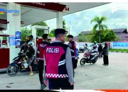 Polres Berau Gelar Patroli Penertiban Di Sejumlah SPBU Cegah Pengetapan BBM