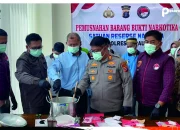 Polres Berau Musnahkan 754 Gram Sabu