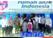 Menjelang HUT RI, Polres Berau Salurkan Bantuan Sembako Untuk Anak Yatim