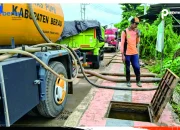 Dinas PUPR, DLHK Dan BPBD Kolaborasi Sedot Lumpur Di Gunung Panjang