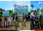 Dukung Ketahanan Pangan Di Berau, Sejumlah Polsek Gelar Penanaman Jagung Serentak
