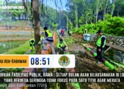 Korve Kebersihan, DLHK Bersihkan Fasilitas Publik Danau Ash Shohwah