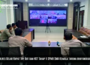 Polres Gelar Rapat Try Out Dan NST Tahap II SPMB SMA Kemala Taruna Bhayangkara