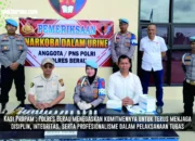 Tegaskan Komitmen Bersih Dari Narkoba, Polres Gelar Tes Urine